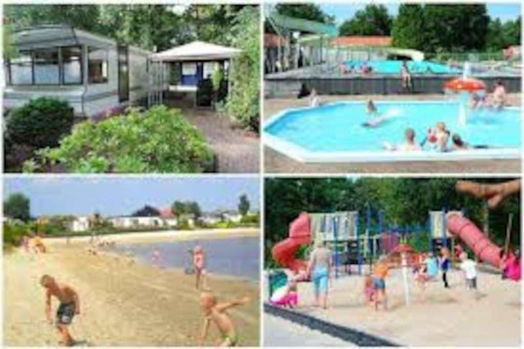 Chalet 14 Met Airco Familiecamping De Tien Heugten Schoonloo Drenthe Εξωτερικό φωτογραφία