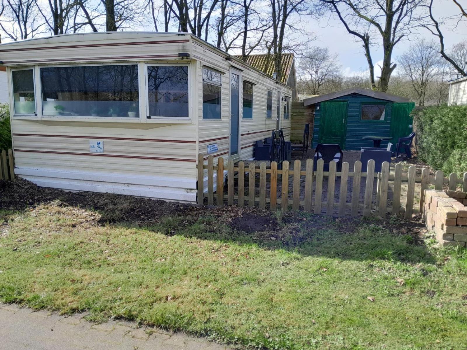 Chalet 14 Met Airco Familiecamping De Tien Heugten Schoonloo Drenthe Εξωτερικό φωτογραφία